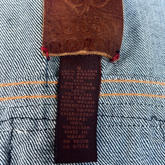 AGED LUCKY BRAND EMBELLISHED DENIM JACKET ALMOST VINTAGE! Size small - Picture 11 of 12